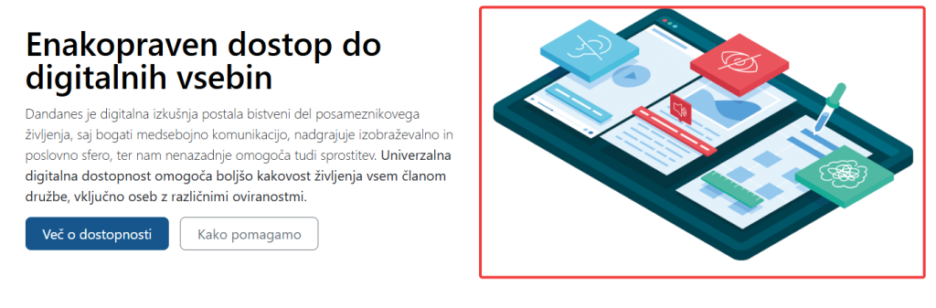 Zajem maske, na kateri se poleg besedila nahaja tudi slika, ki nima posebnega pomena, ki je prisotna le z namenom, da spletišče izgleda bolje.