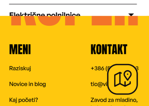 Zaslonska maska besedila v nogi, ki se začne ob povečavi prekrivati z lebdečo ikono v nogi in tako besedilo postane neberljivo
