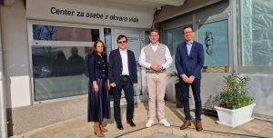 Z leve načelnica UE Idrija mag. Vanja Močnik Raspet, predsednik MDSSNG Igor Miljavec, državni sekretar na MJU Jure Trbič in načelnik UE Nova Gorica Andrej Markočič.
